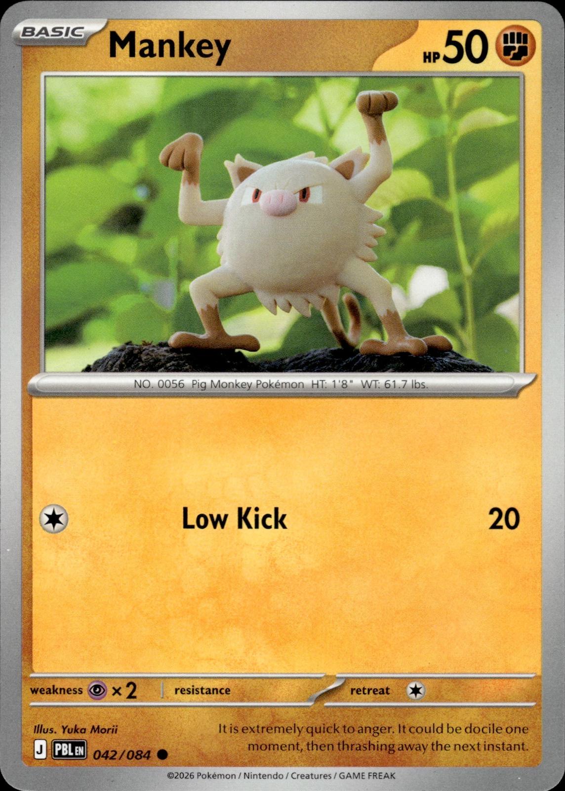 Mankey ME05: Pitch Black #042/084 Common