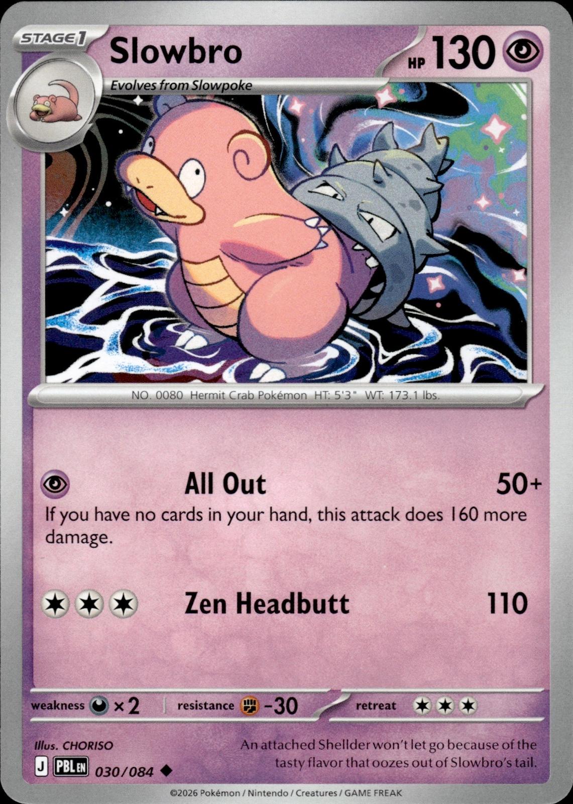 Slowbro ME05: Pitch Black #030/084 Uncommon
