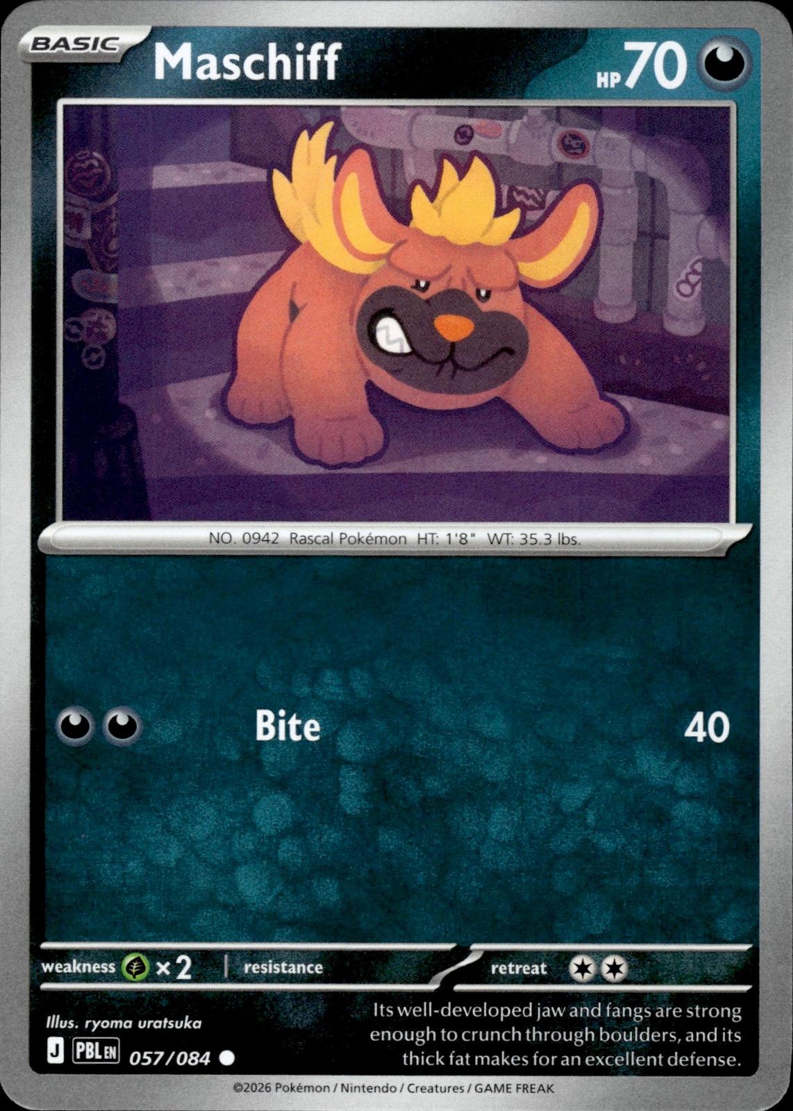 Maschiff ME05: Pitch Black #057/084 Common
