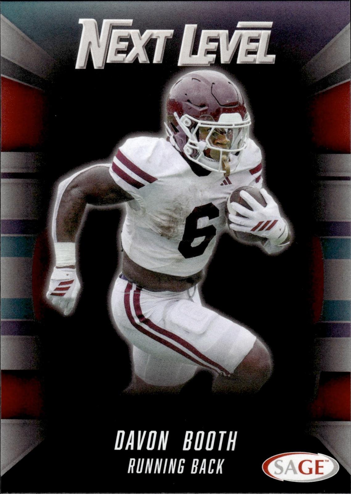 Davon Booth 2026 SAGE #89 Black Bulldogs