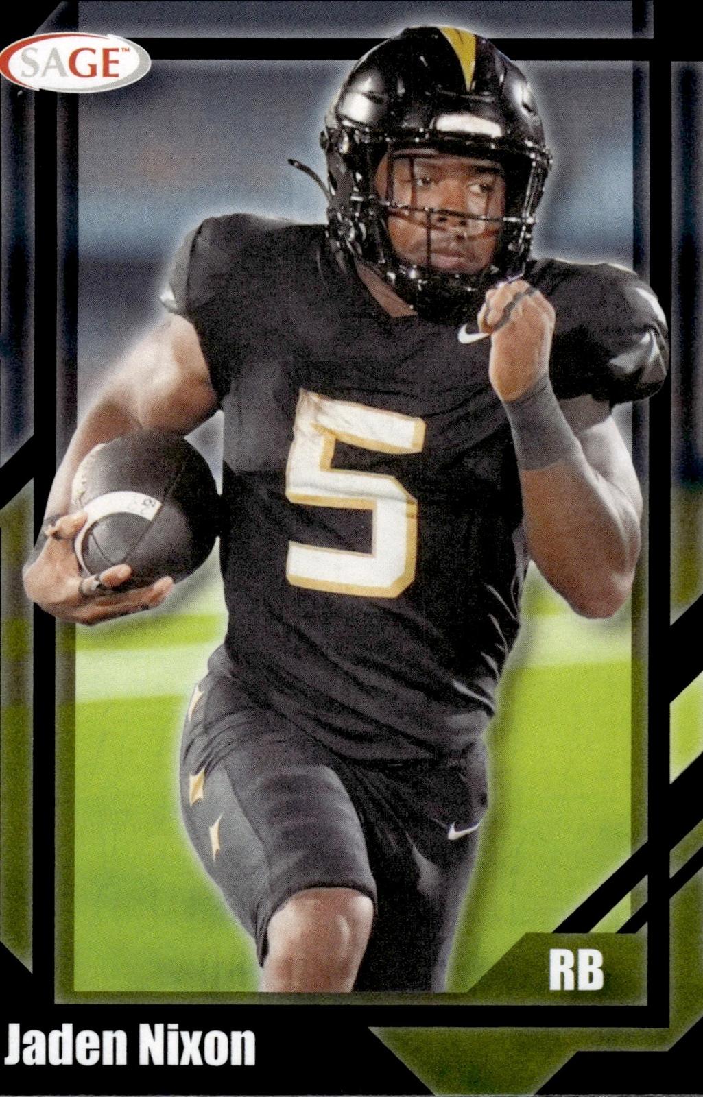 Jaden Nixon 2026 SAGE #6 Black Knights