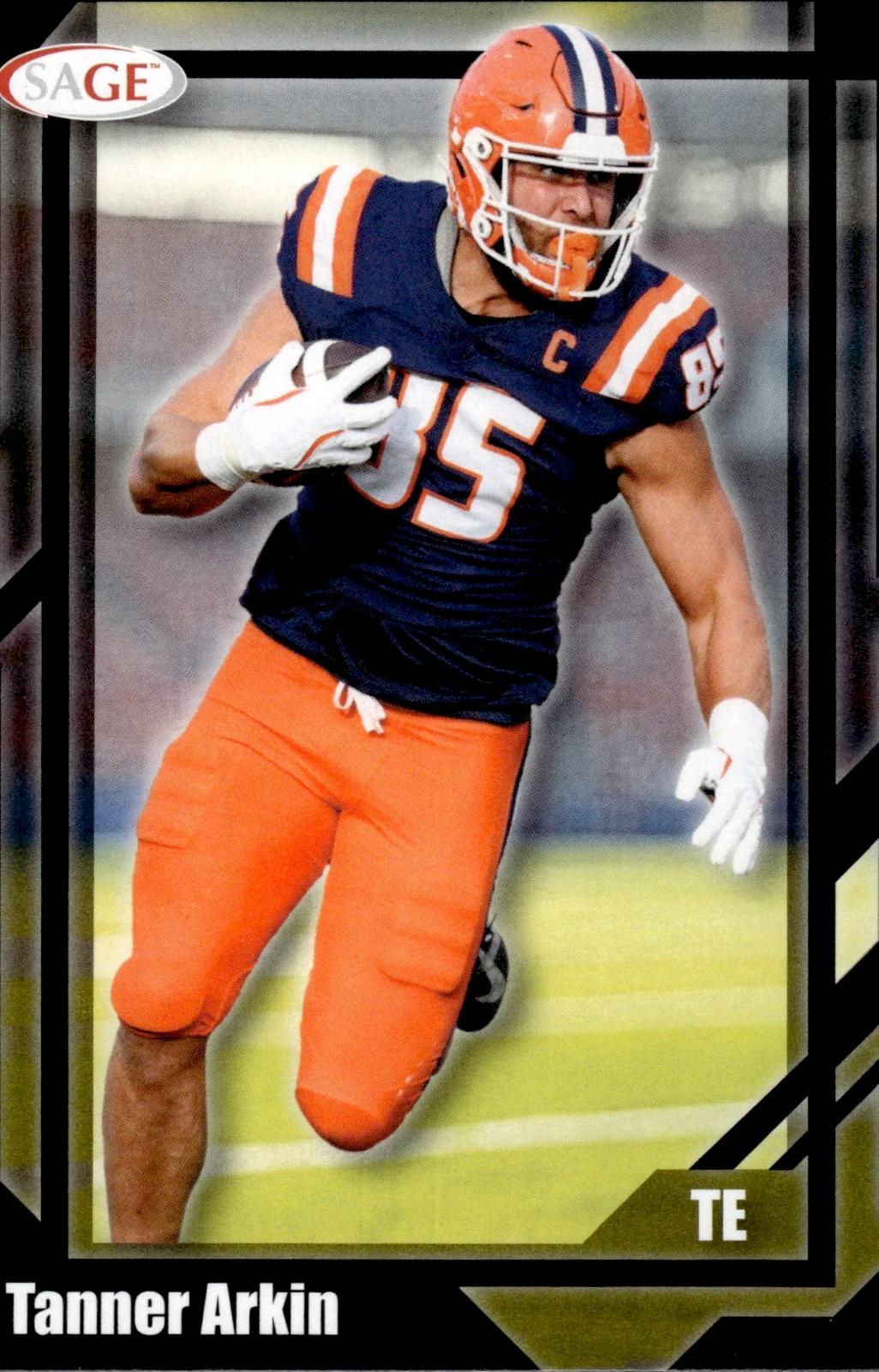 Tanner Arkin 2026 SAGE #58 Black Fighting Illini