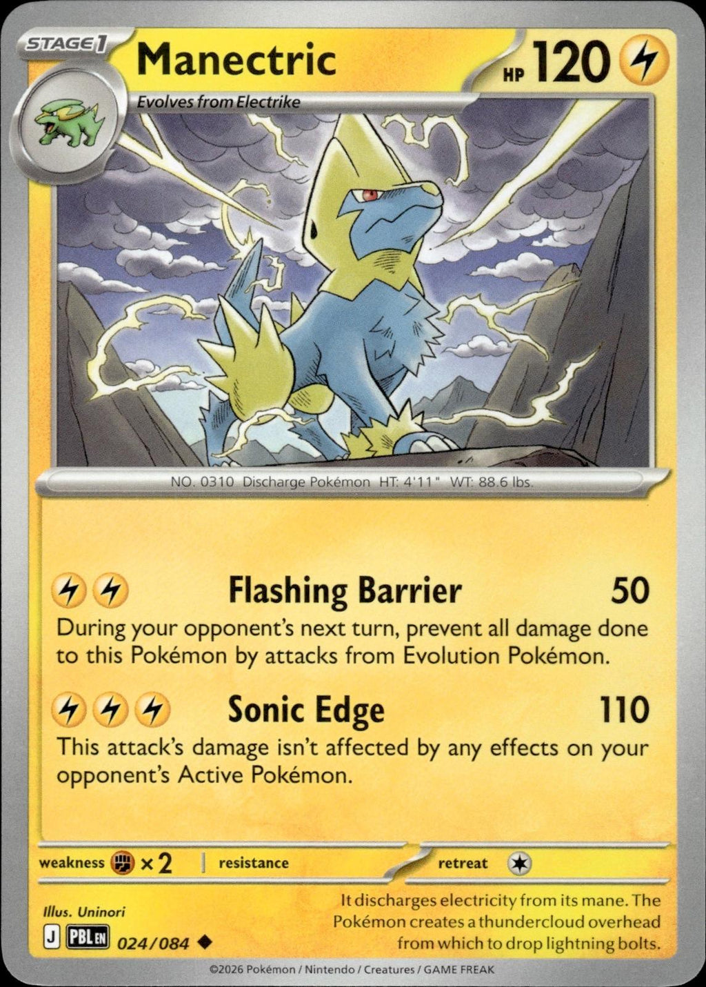 Manectric ME05: Pitch Black #024/084 Uncommon