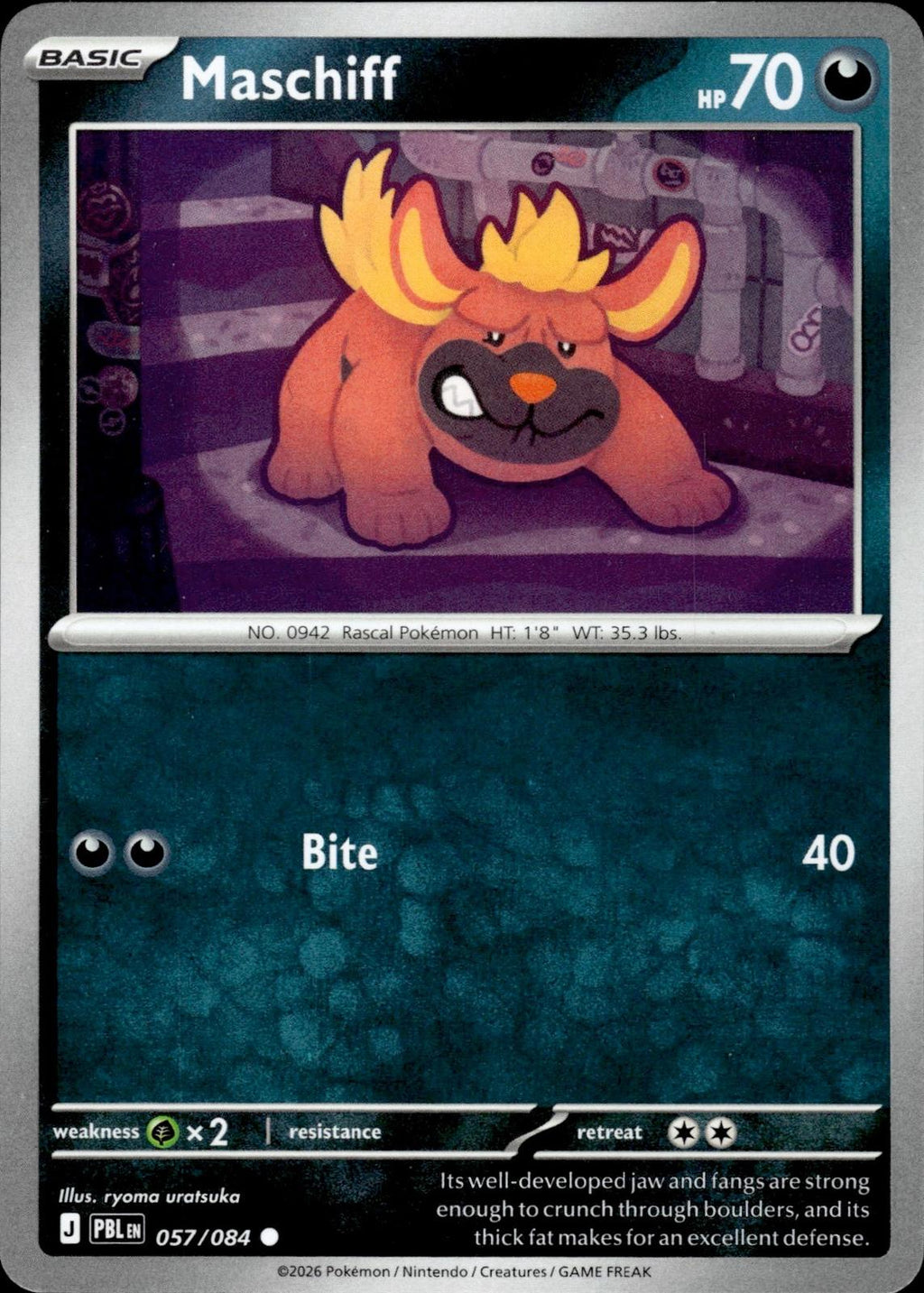 Maschiff ME05: Pitch Black #057/084 Common