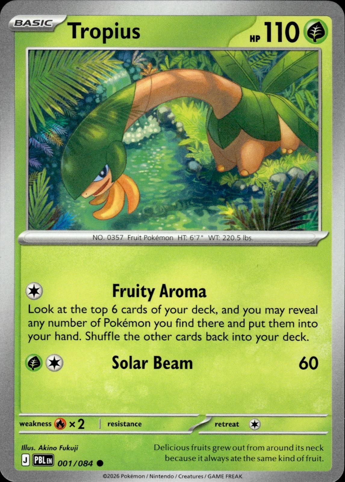 Tropius ME05: Pitch Black #001/084 Common