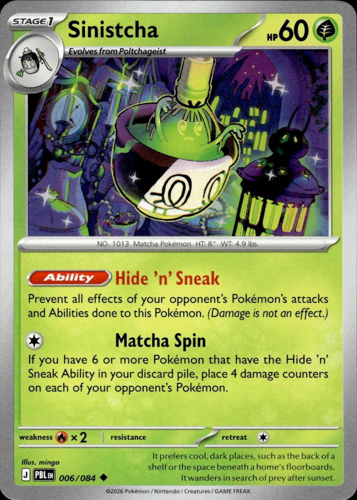 Sinistcha ME05: Pitch Black #006/084 Uncommon