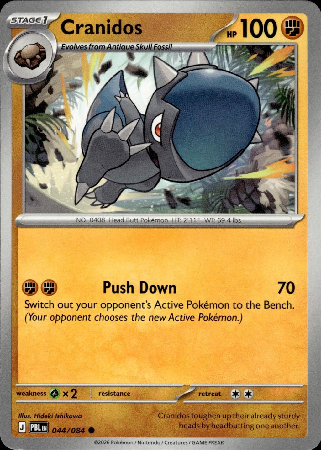 Cranidos ME05: Pitch Black #044/084 Common