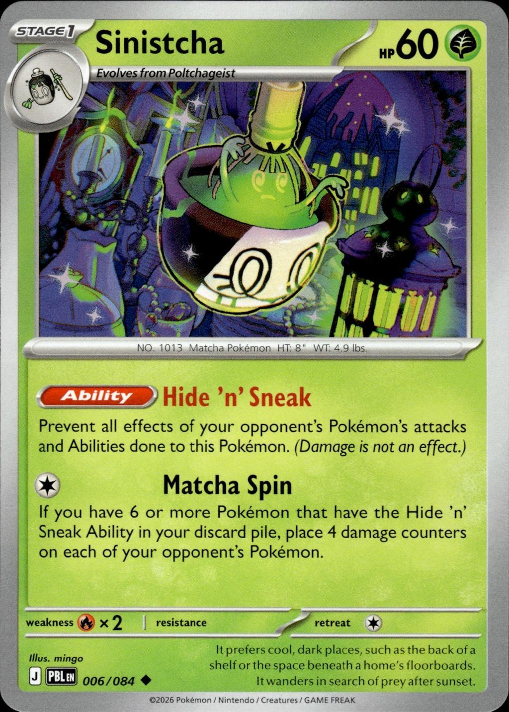 Sinistcha ME05: Pitch Black #006/084 Uncommon