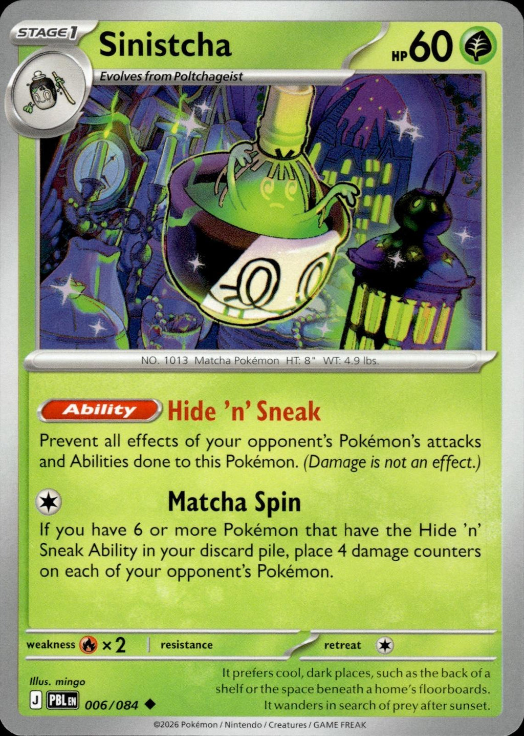 Sinistcha ME05: Pitch Black #006/084 Uncommon