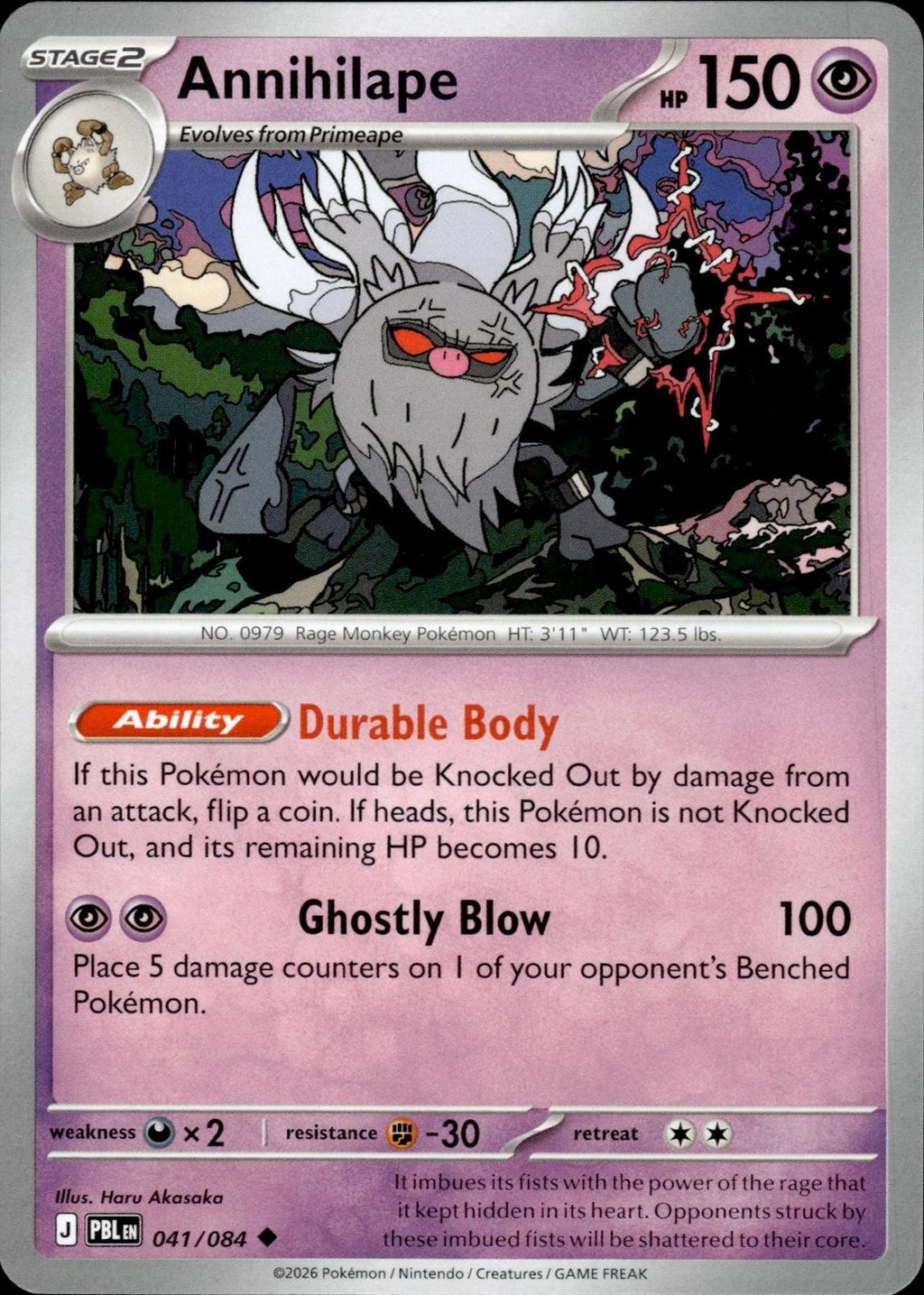 Annihilape ME05: Pitch Black #041/084 Uncommon
