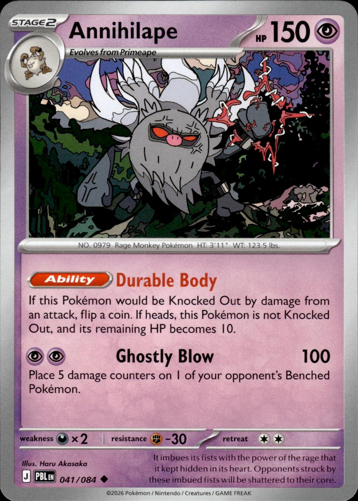 Annihilape ME05: Pitch Black #041/084 Uncommon