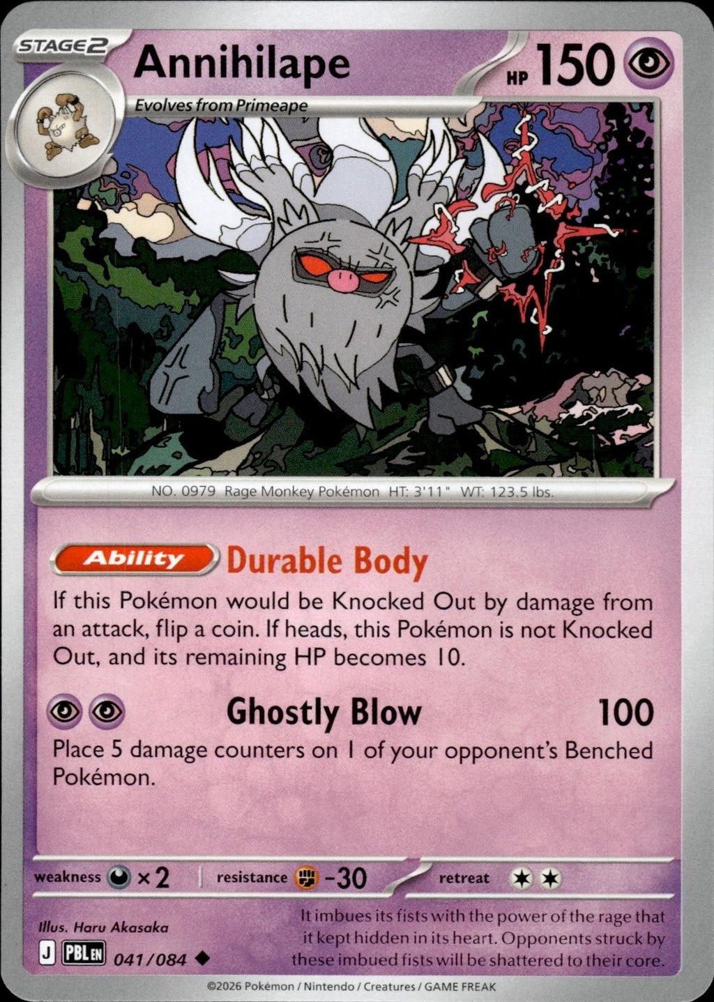 Annihilape ME05: Pitch Black #041/084 Uncommon