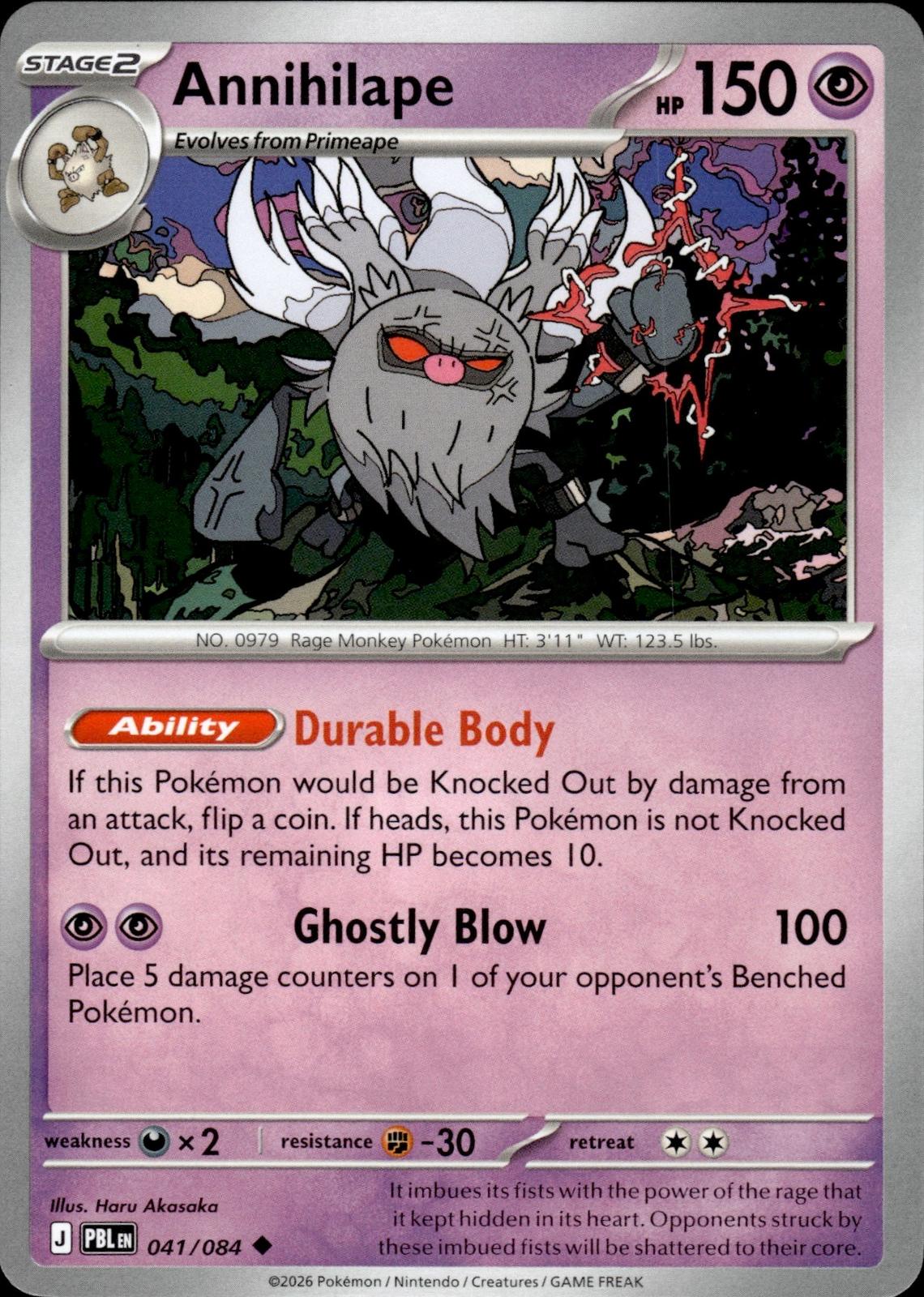 Annihilape ME05: Pitch Black #041/084 Uncommon