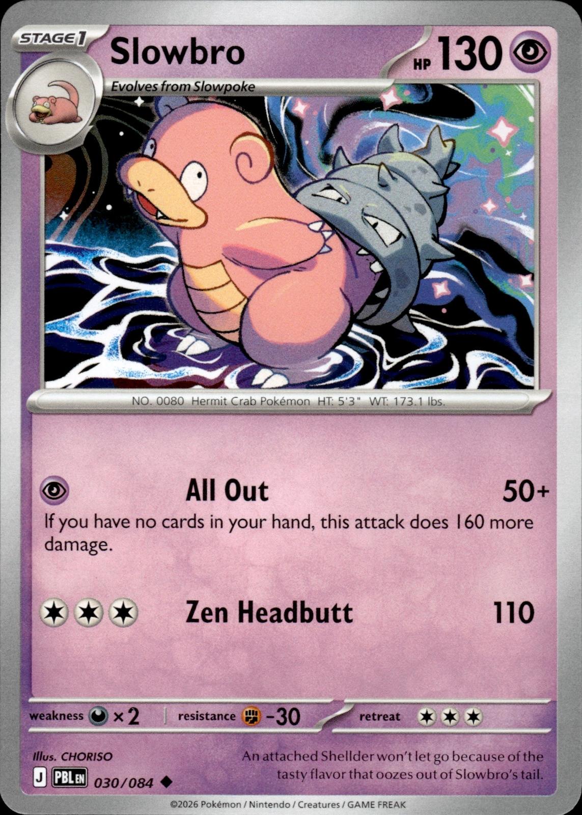 Slowbro ME05: Pitch Black #030/084 Uncommon