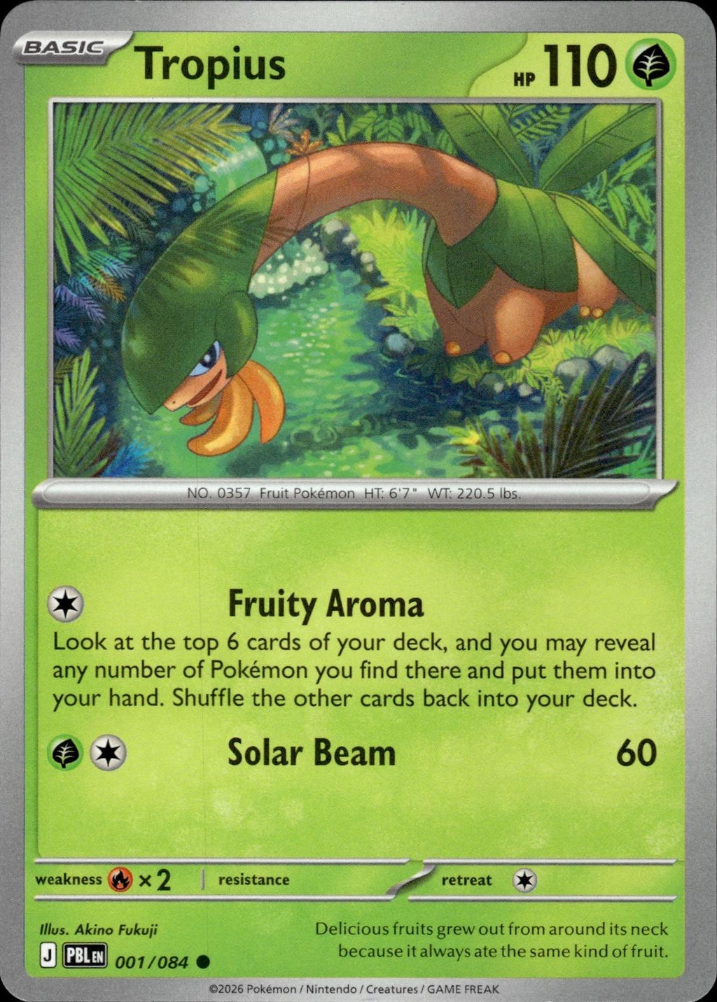 Tropius ME05: Pitch Black #001/084 Common