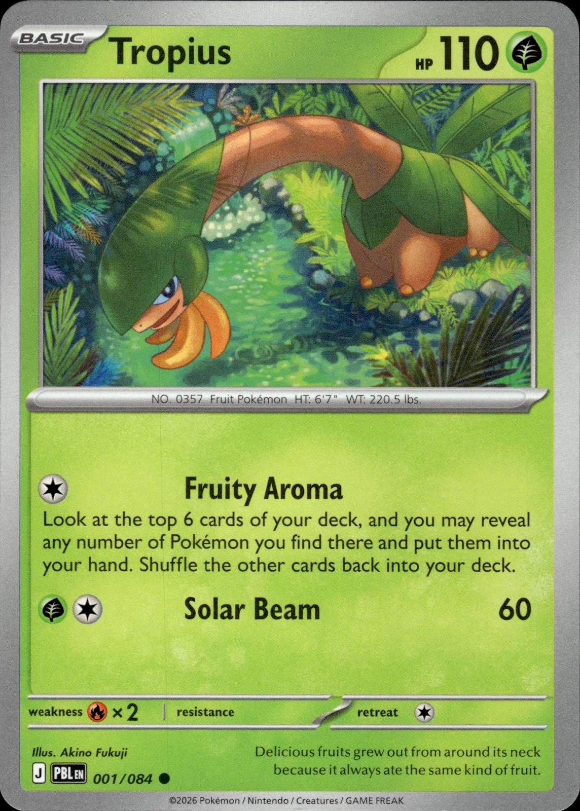 Tropius ME05: Pitch Black #001/084 Common