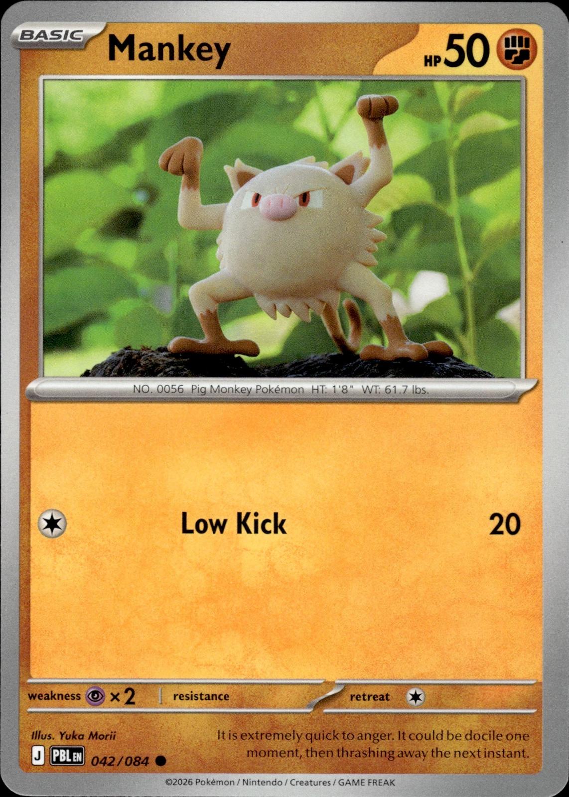 Mankey ME05: Pitch Black #042/084 Common