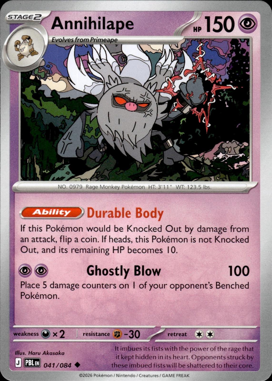 Annihilape ME05: Pitch Black #041/084 Uncommon