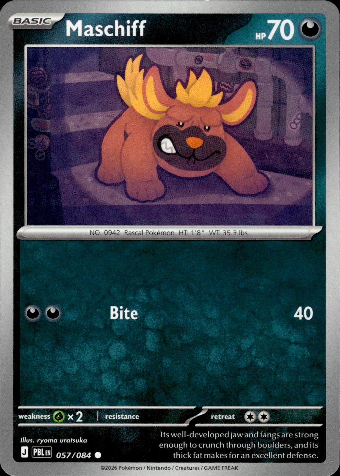Maschiff ME05: Pitch Black #057/084 Common