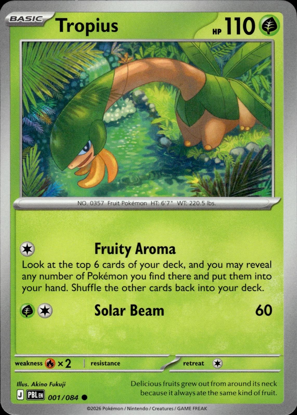 Tropius ME05: Pitch Black #001/084 Common