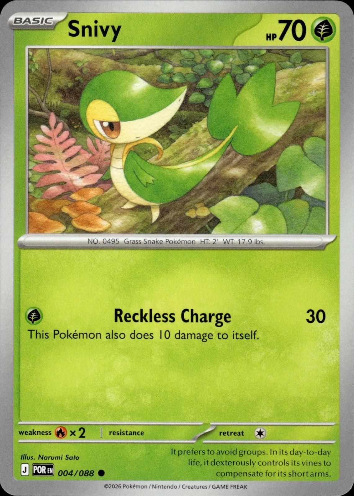 Snivy ME03: Perfect Order #004/088 Common