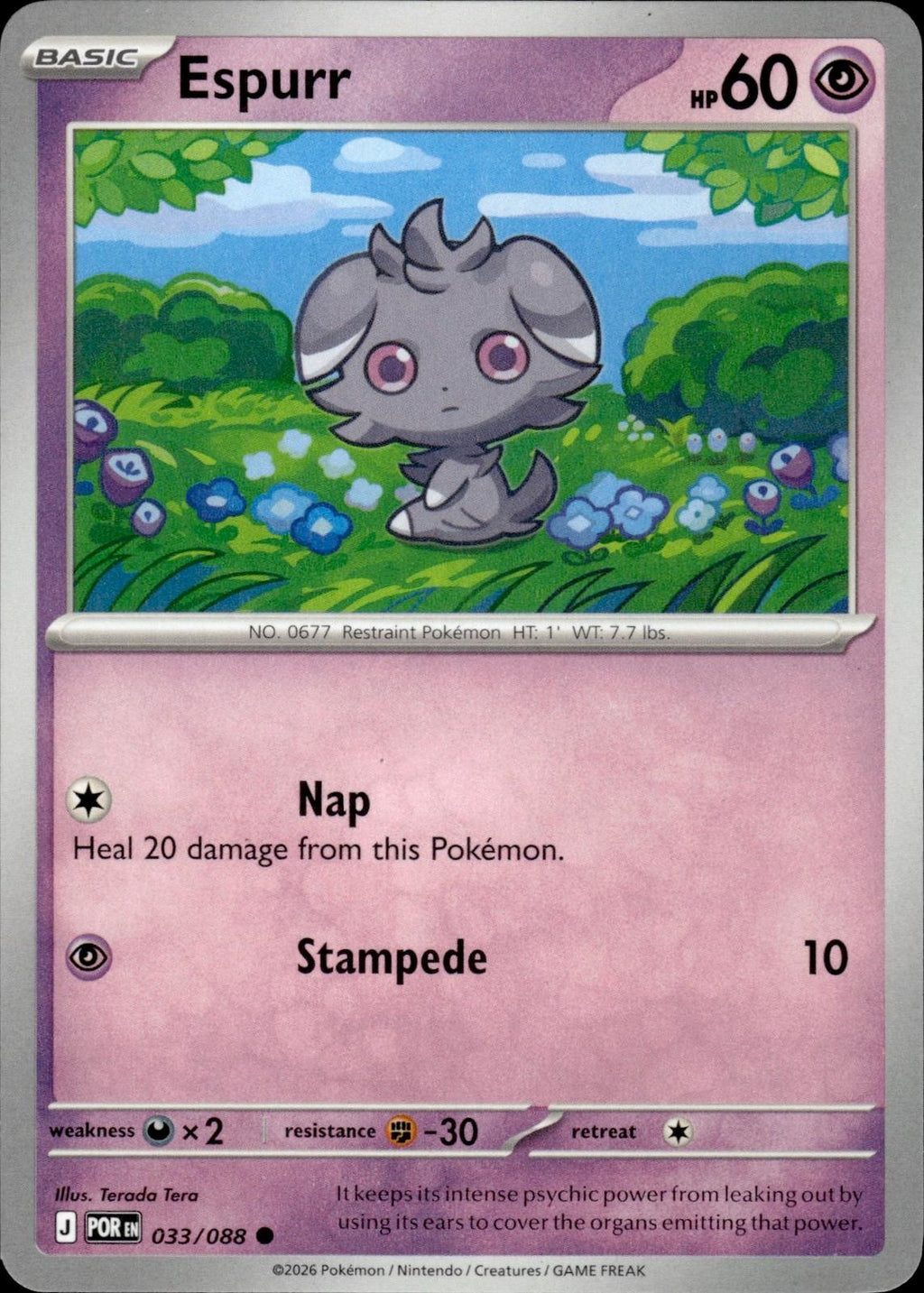 Espurr ME03: Perfect Order #033/088 Common