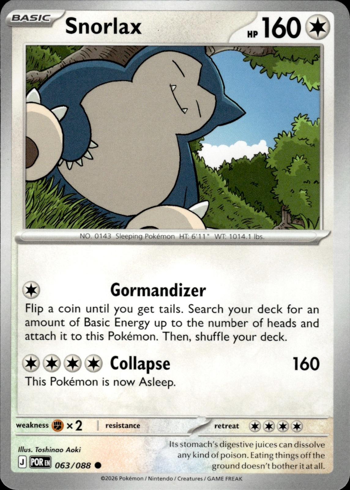 Snorlax ME03: Perfect Order #063/088 Common