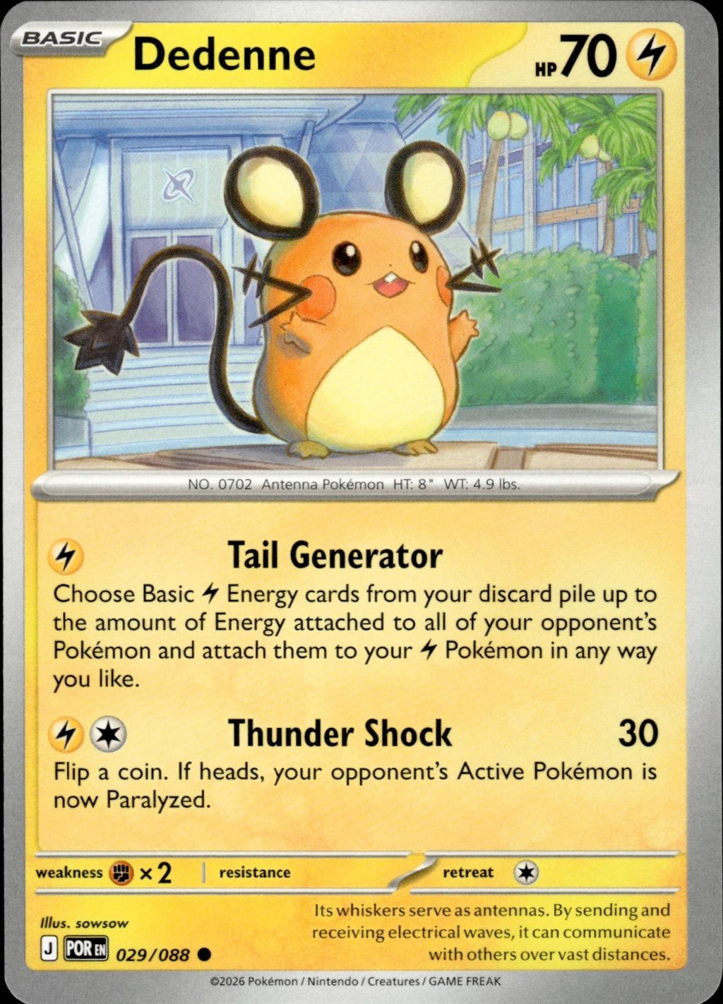 Dedenne ME03: Perfect Order #029/088 Common