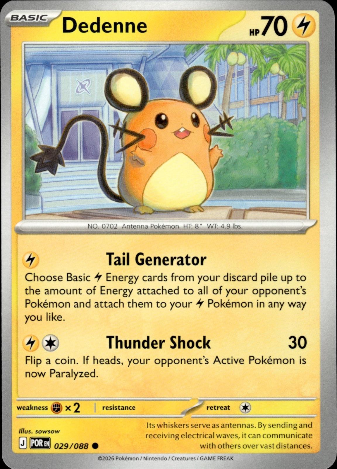 Dedenne ME03: Perfect Order #029/088 Common