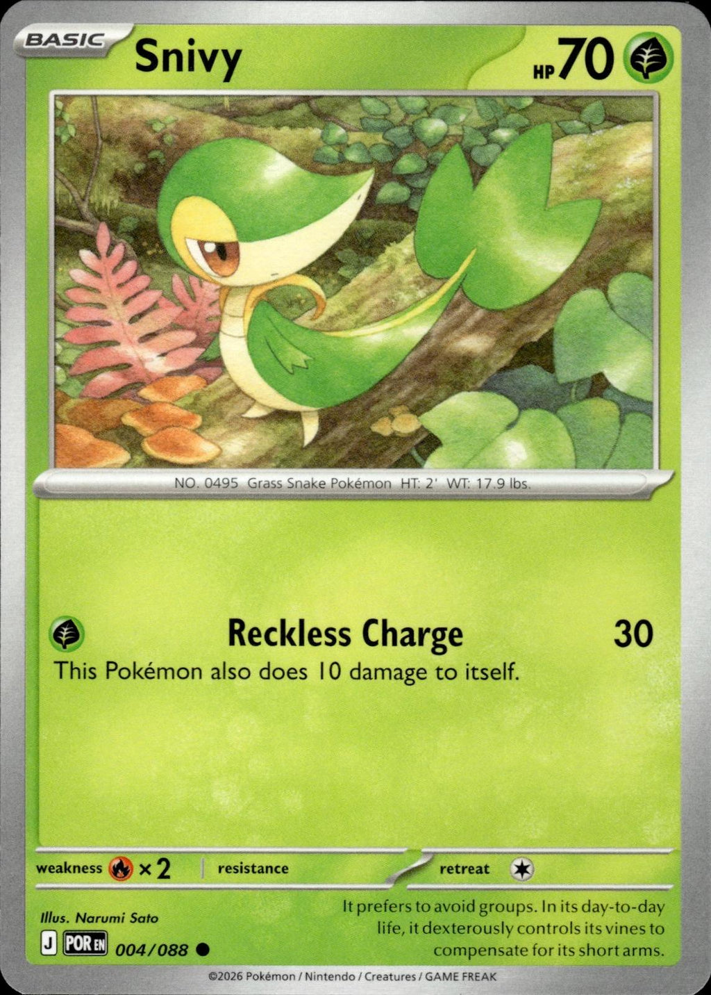 Snivy ME03: Perfect Order #004/088 Common