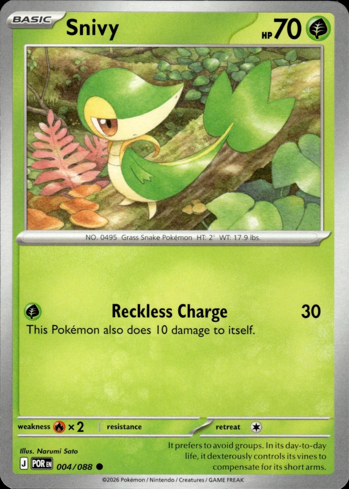 Snivy ME03: Perfect Order #004/088 Common