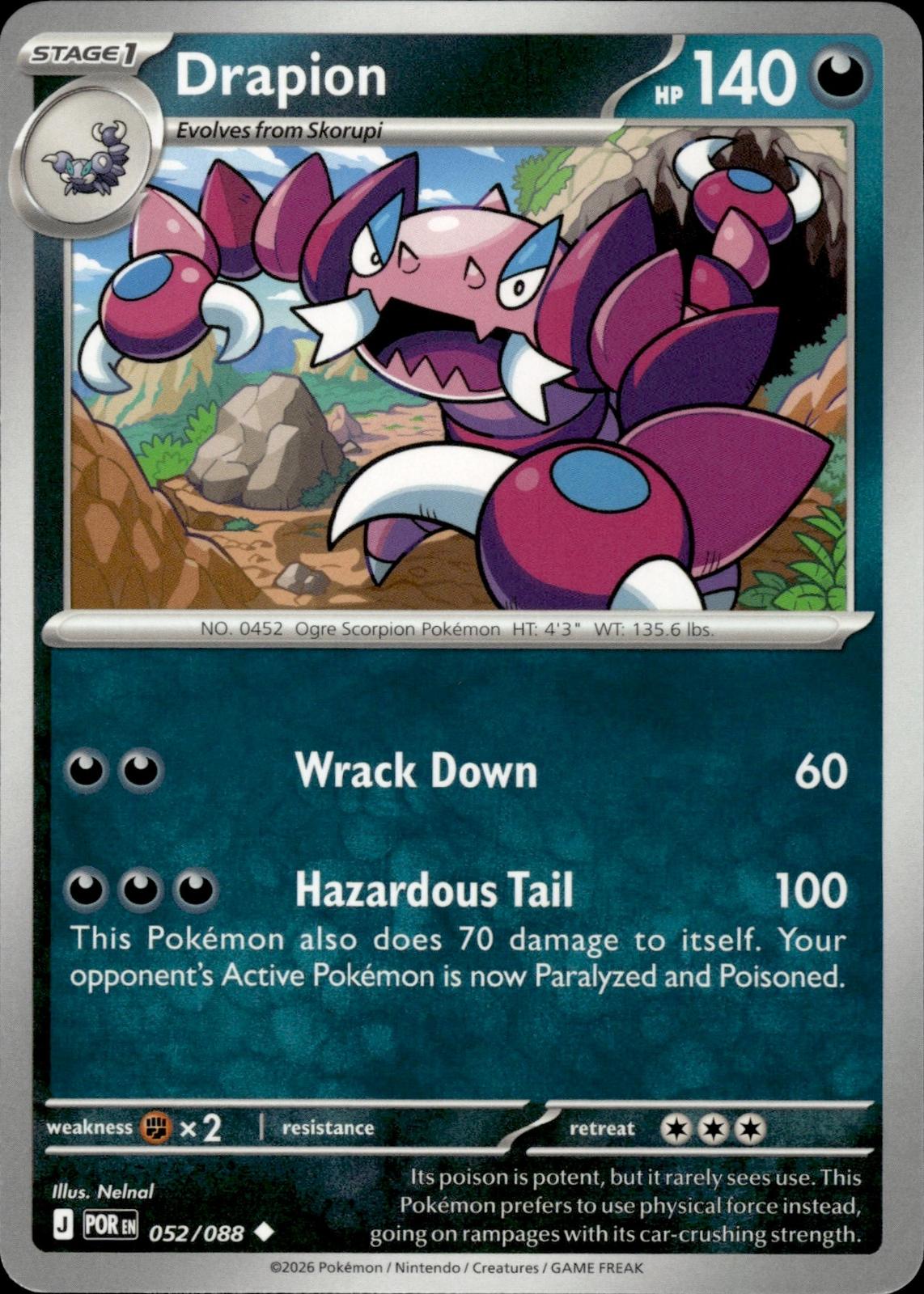Drapion ME03: Perfect Order #052/088 Uncommon