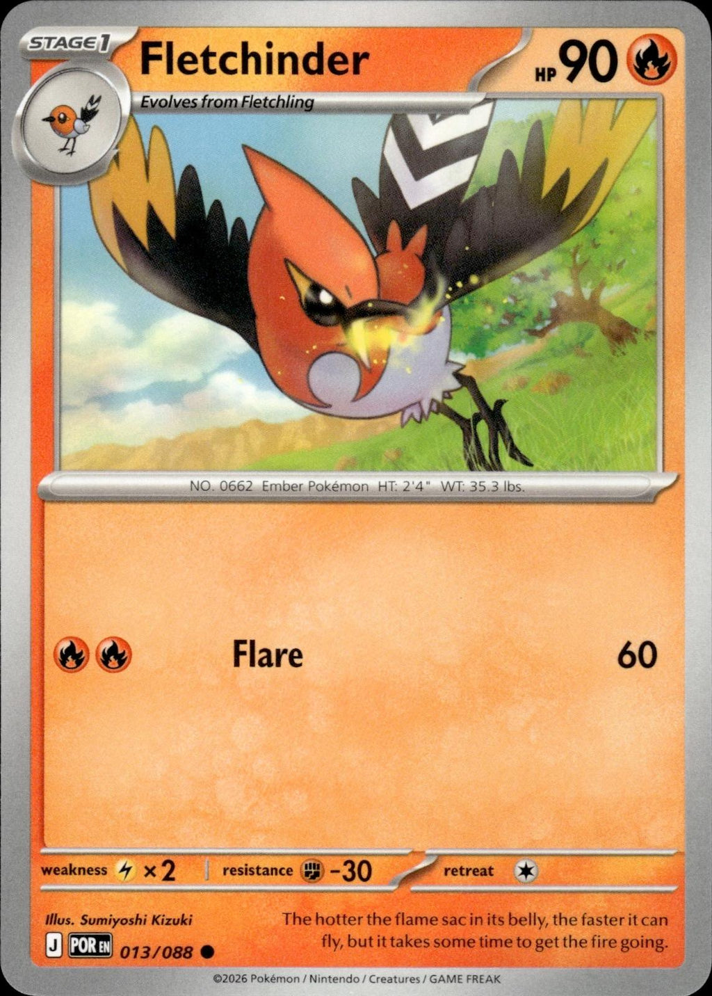 Fletchinder ME03: Perfect Order #013/088 Common