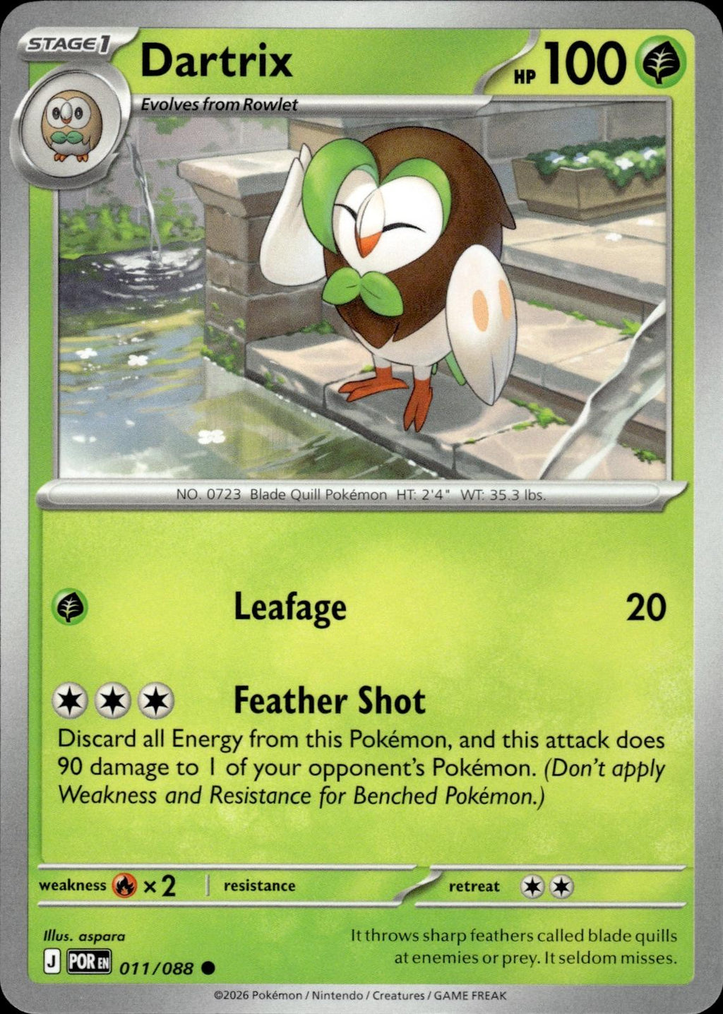 Dartrix ME03: Perfect Order #011/088 Common