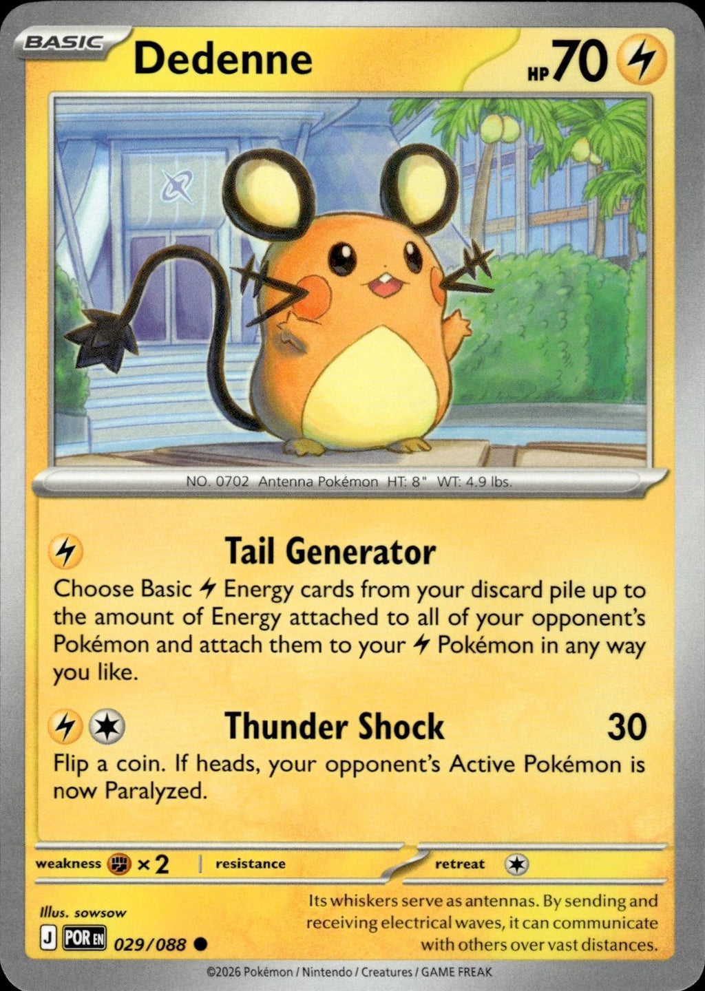 Dedenne ME03: Perfect Order #029/088 Common