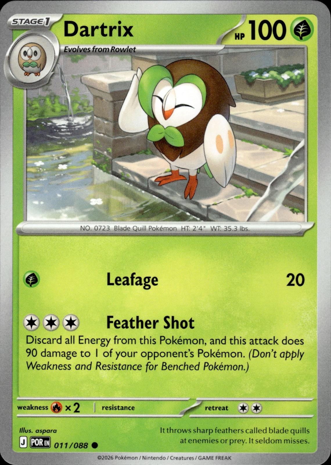 Dartrix ME03: Perfect Order #011/088 Common