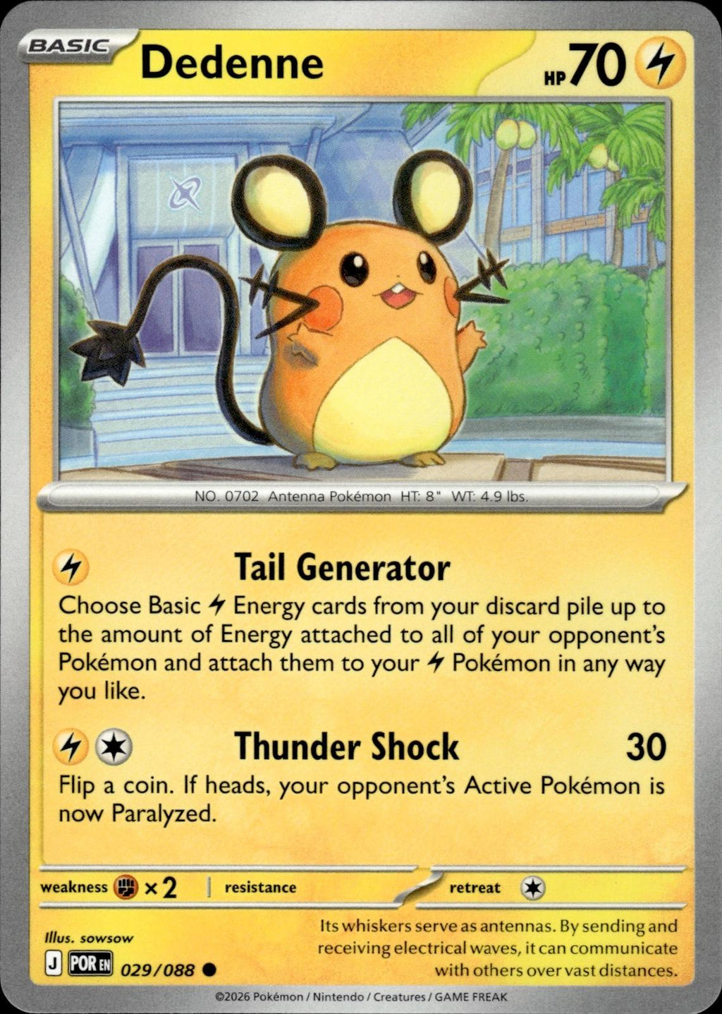 Dedenne ME03: Perfect Order #029/088 Common