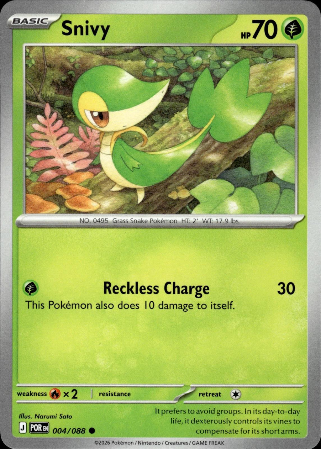 Snivy ME03: Perfect Order #004/088 Common