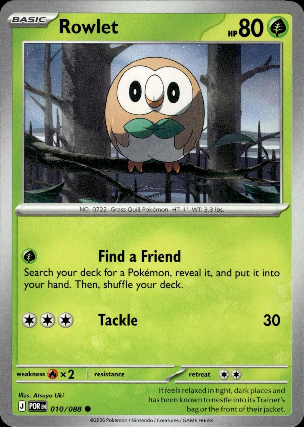 Rowlet ME03: Perfect Order #010/088 Common