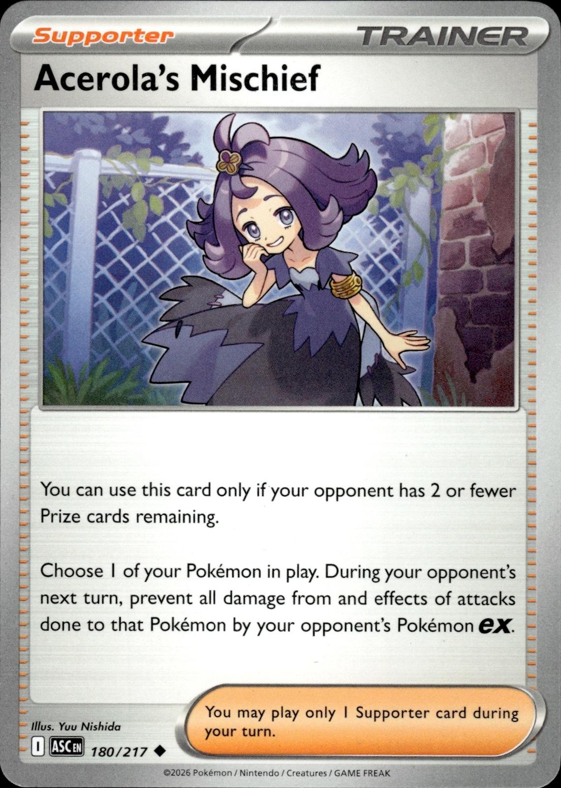 Acerola's Mischief ME: Ascended Heroes #180/217 Uncommon