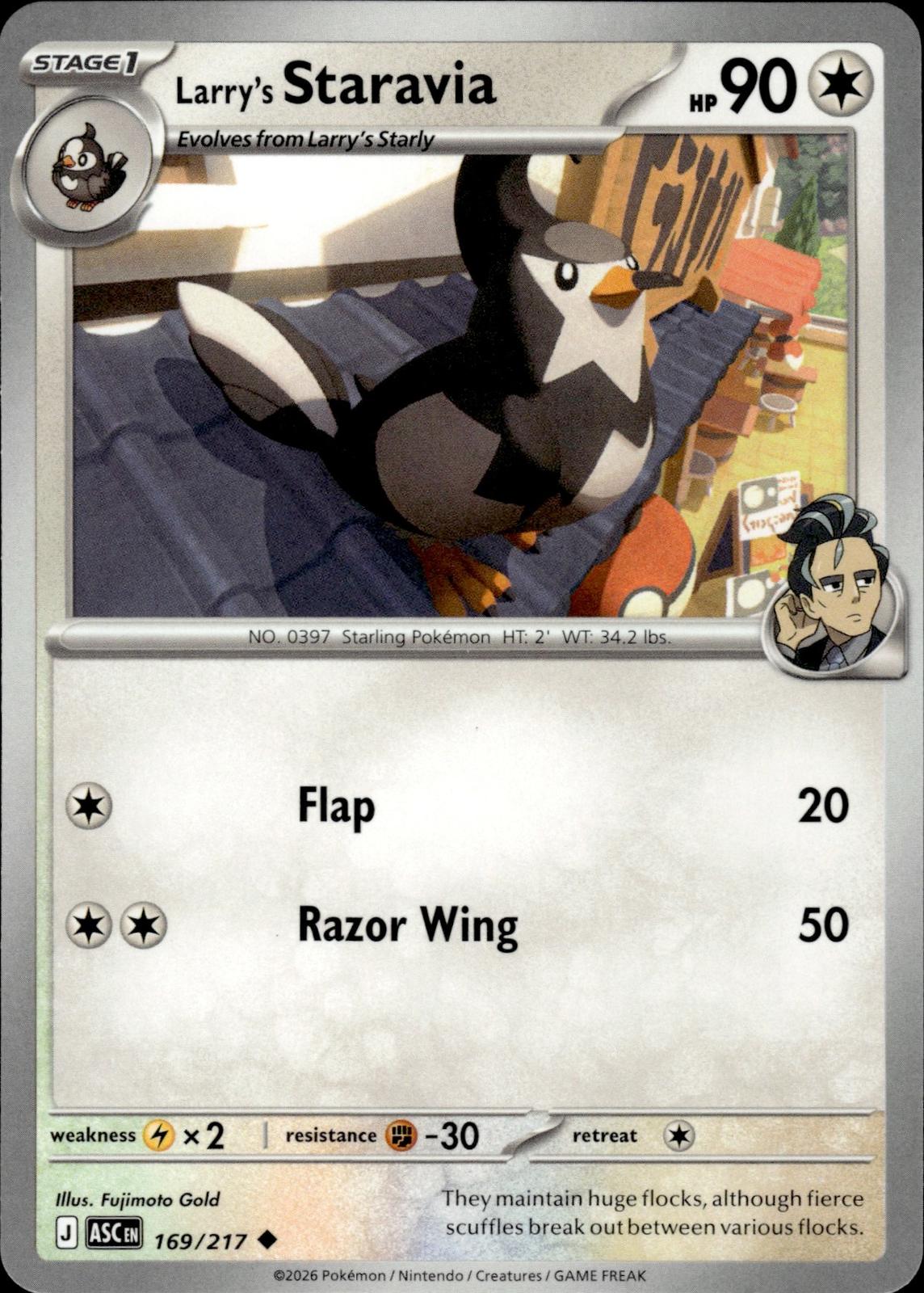 Larry's Staravia ME: Ascended Heroes #169/217 Uncommon