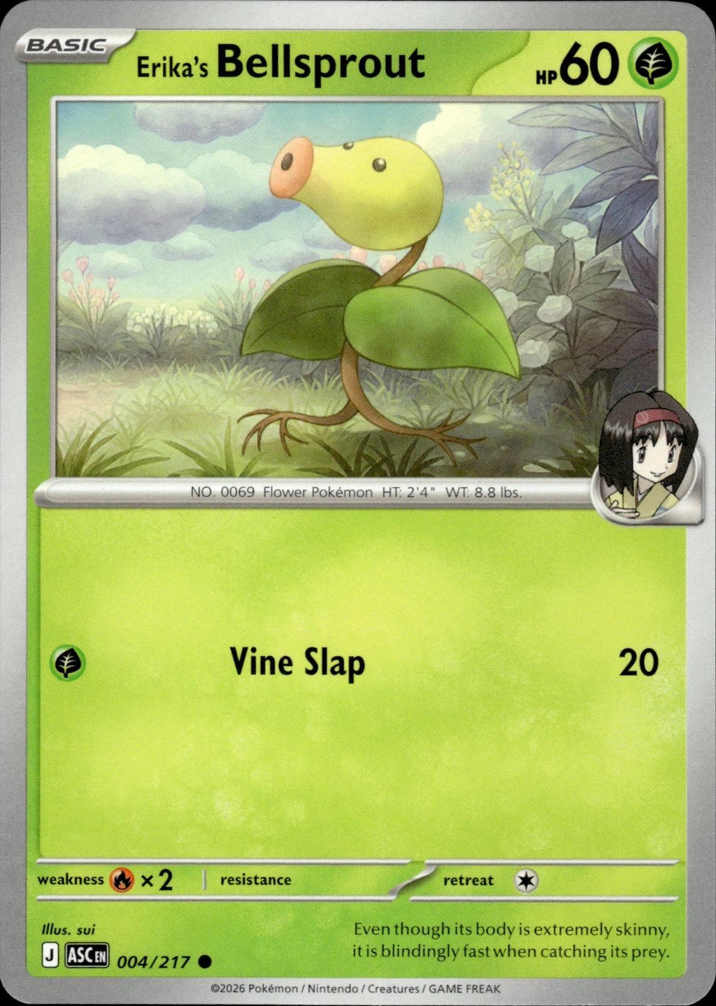 Erika's Bellsprout ME: Ascended Heroes #004/217 Common