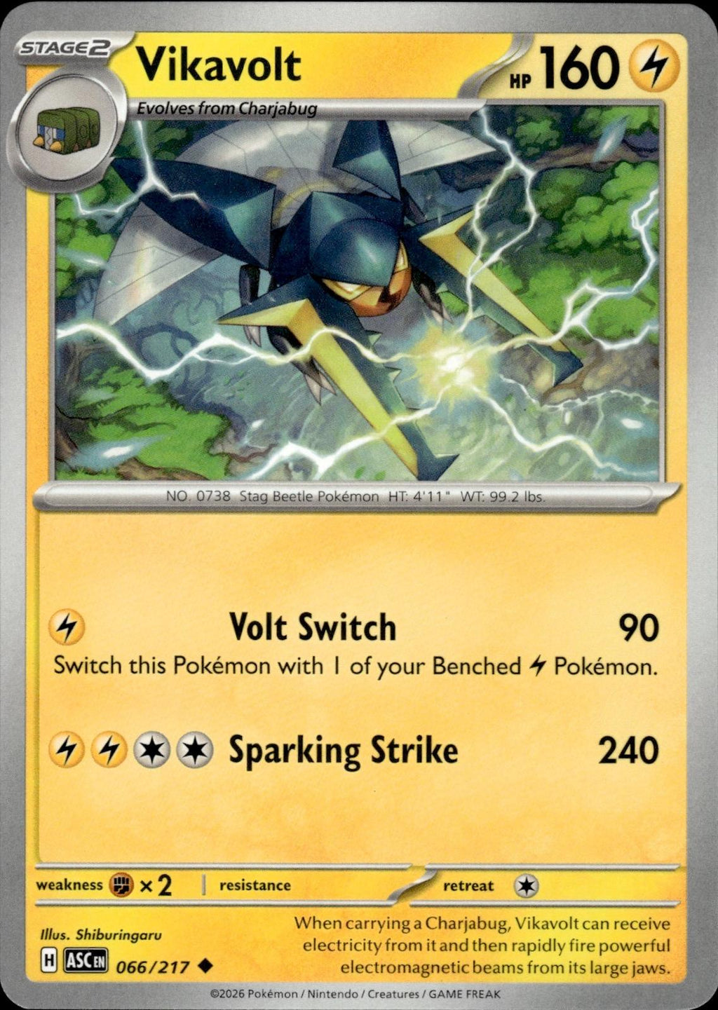 Vikavolt ME: Ascended Heroes #066/217 Uncommon