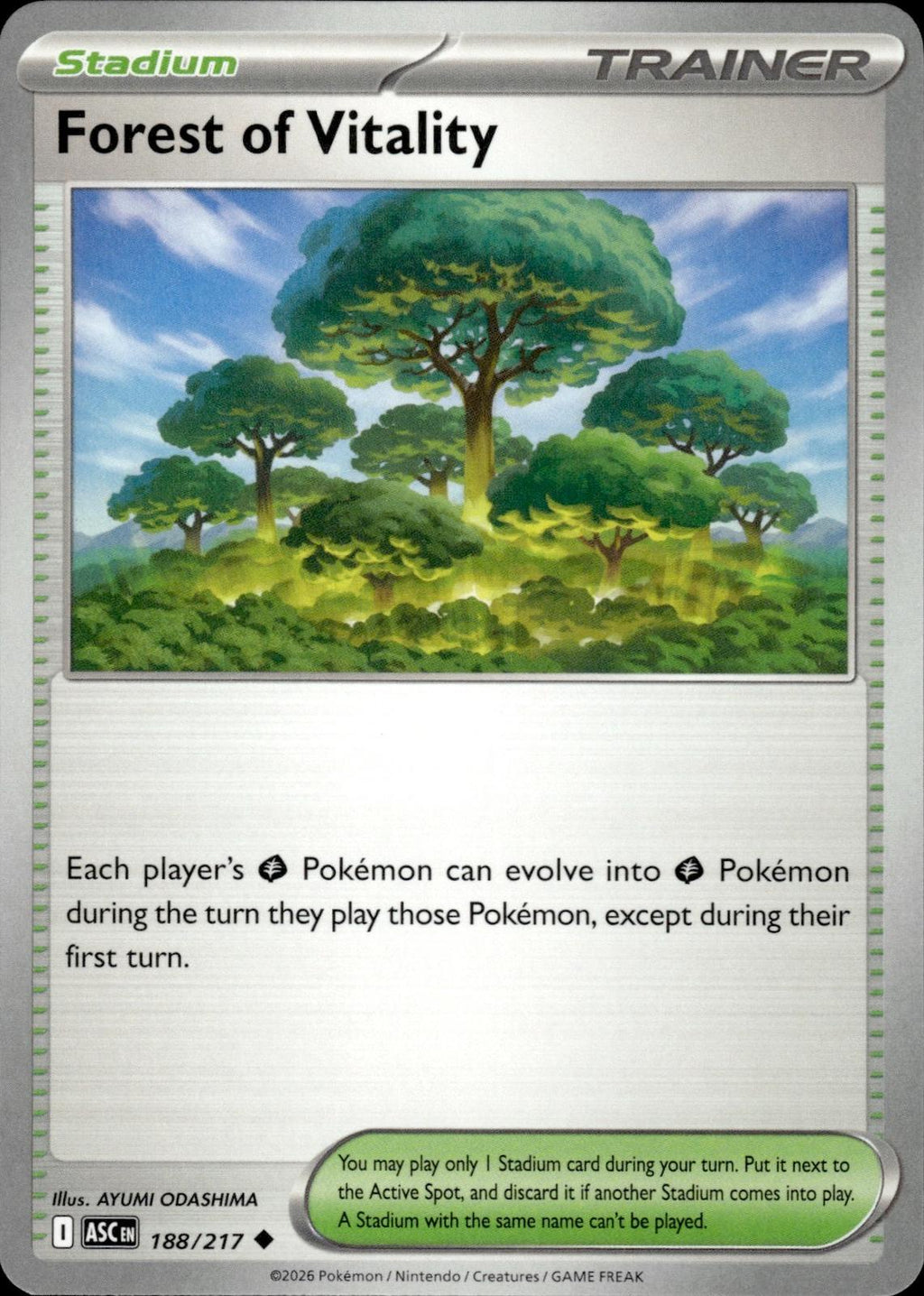Forest of Vitality ME: Ascended Heroes #188/217 Uncommon