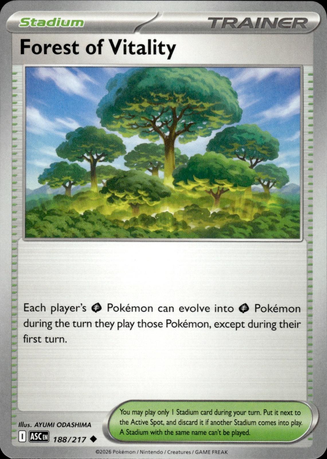 Forest of Vitality ME: Ascended Heroes #188/217 Uncommon