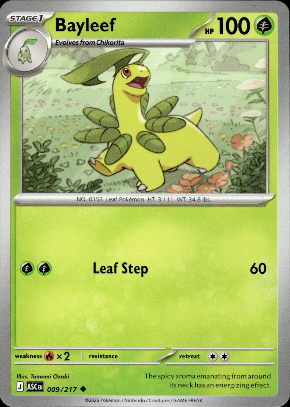 Bayleef ME: Ascended Heroes #009/217 Uncommon