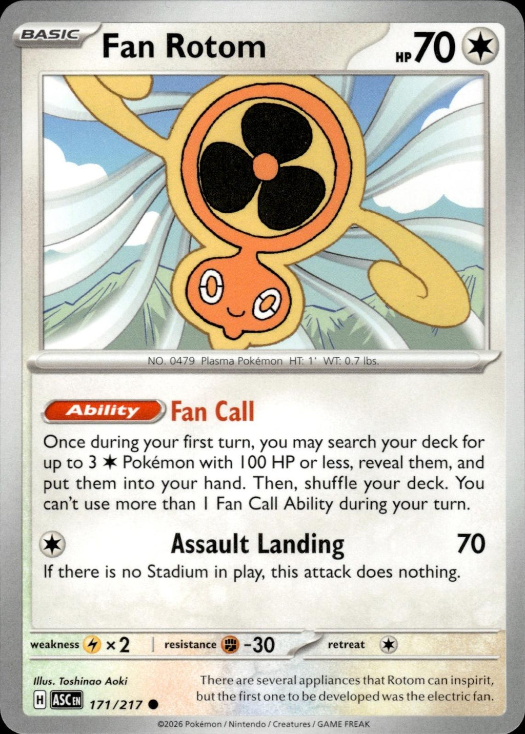 Fan Rotom ME: Ascended Heroes #171/217 Common