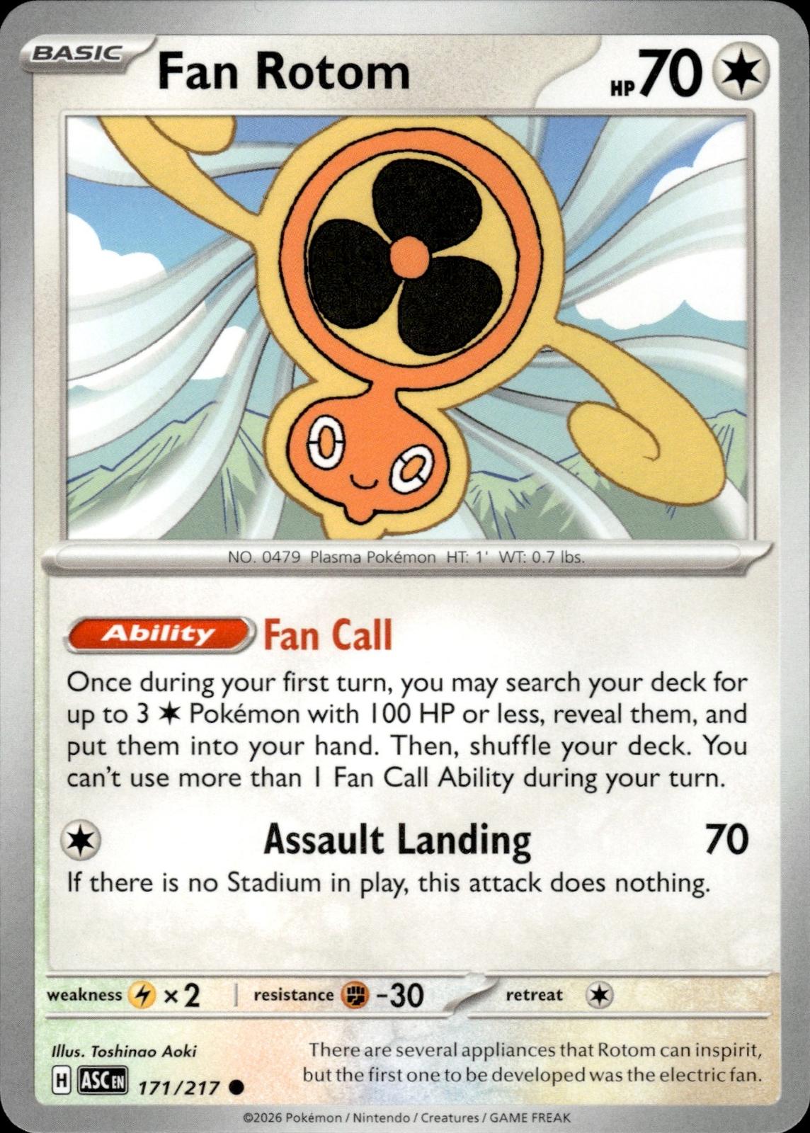 Fan Rotom ME: Ascended Heroes #171/217 Common