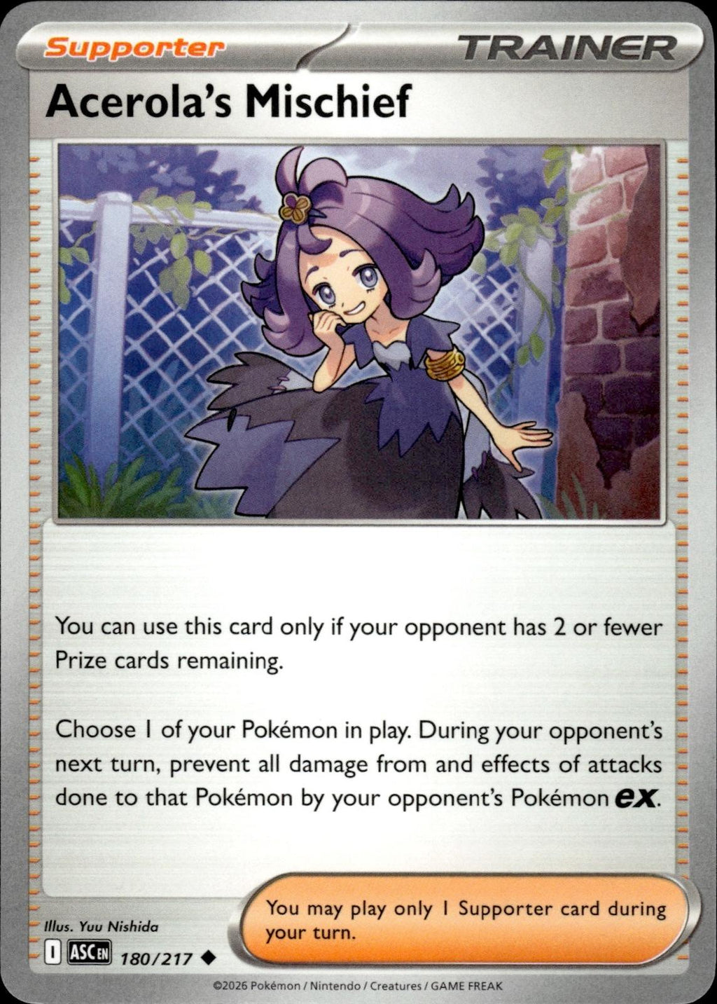Acerola's Mischief ME: Ascended Heroes #180/217 Uncommon