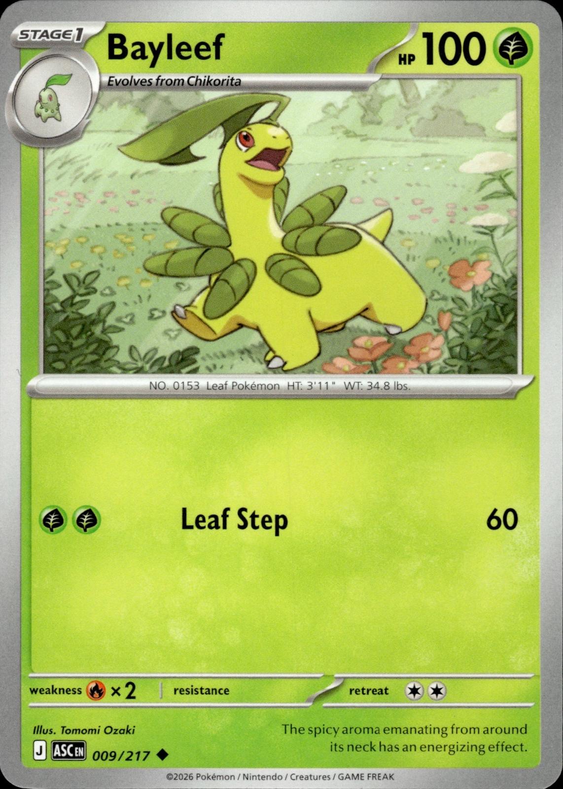 Bayleef ME: Ascended Heroes #009/217 Uncommon